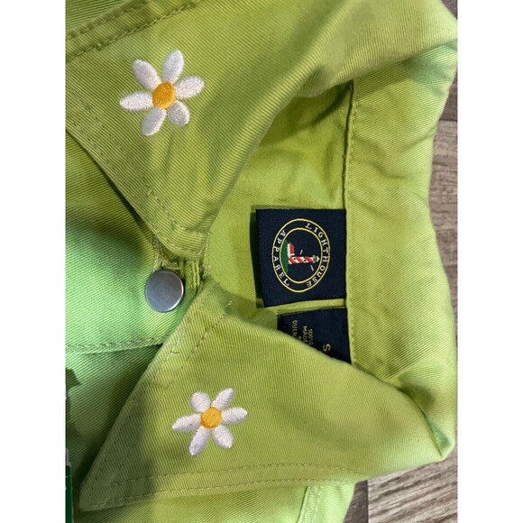 Lighthouse Apparel Jacket Womens Small S Light Green Floral Embordered Button Up - Picture 6 of 6